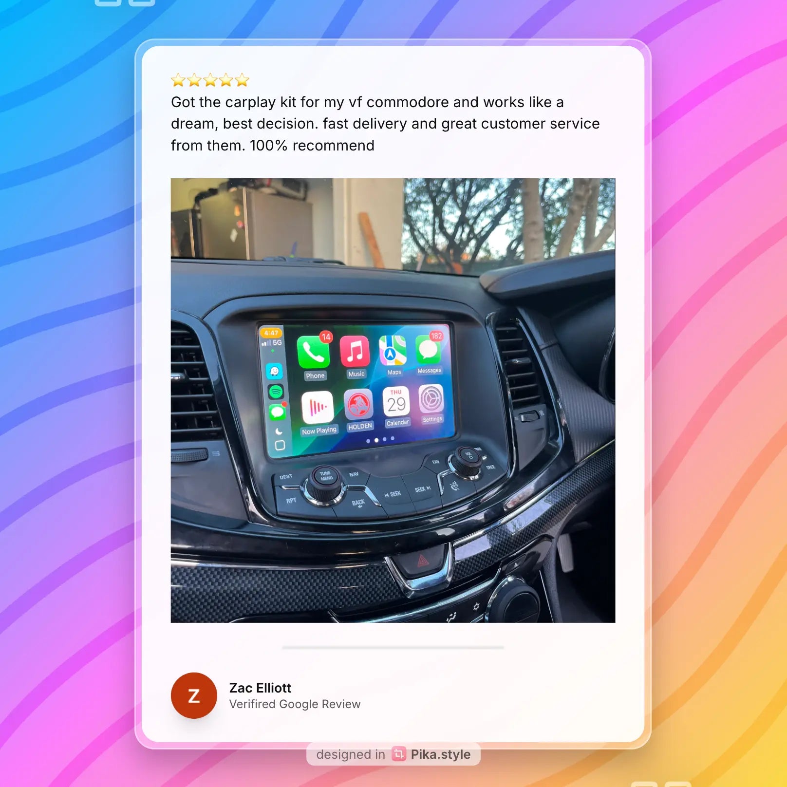 Holden VF Wireless CarPlay DIY Kit GetCarTech